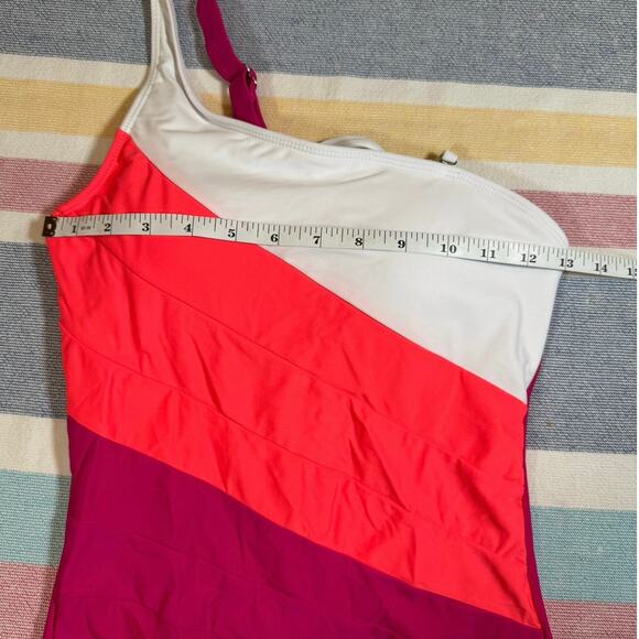 NWT, Eomenie One Shoulder One Piece Bathing Suit Sz Small - Picture 2 of 7